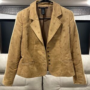 Pierre Cardin All Over Logo Print Blazer 8P